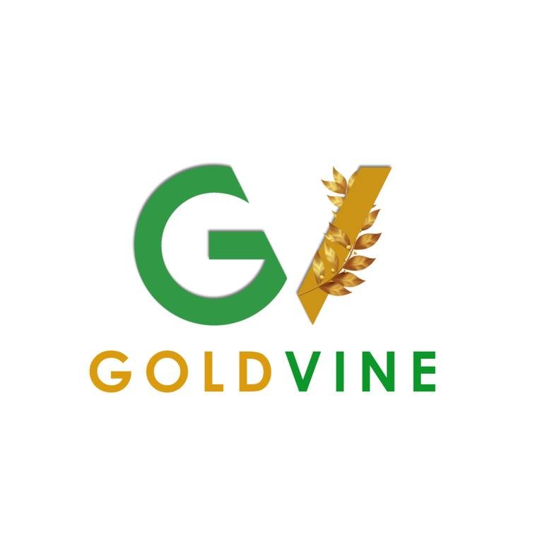 Goldvine logo, a green and gold G mark with a wheat motif, designed by Propix